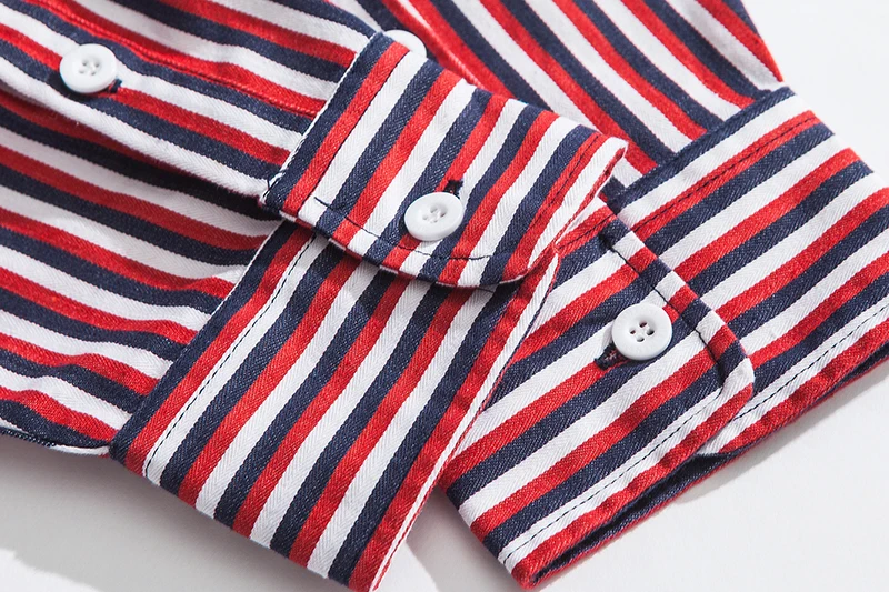 Aelfric Eden Vintage Striped Male Shirt Long Sleeve Cotton Casual Shirts Streetwear 2018 Fashion Hawaiian FC31 | Мужская одежда