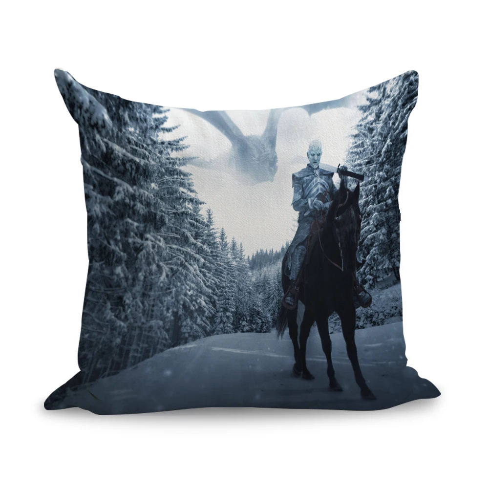 Игра престолов смерти дракона Ночь король наволочка льняные подушки для кровати