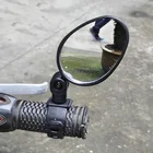 Регулируемое мини-зеркало заднего вида на 360 градусов для велосипеда, велосипедный руль, гибкое безопасное зеркало заднего вида