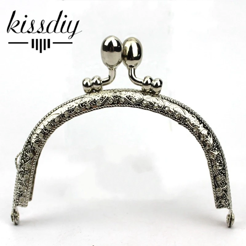 KISSDIY 10 шт. 9,5 см металлический кошелек рамка бутон голова винтажная красная медная сумка «поцелуй» ручка с пружинным фиксатором сумка для изготовления diy сумка Аксессуары