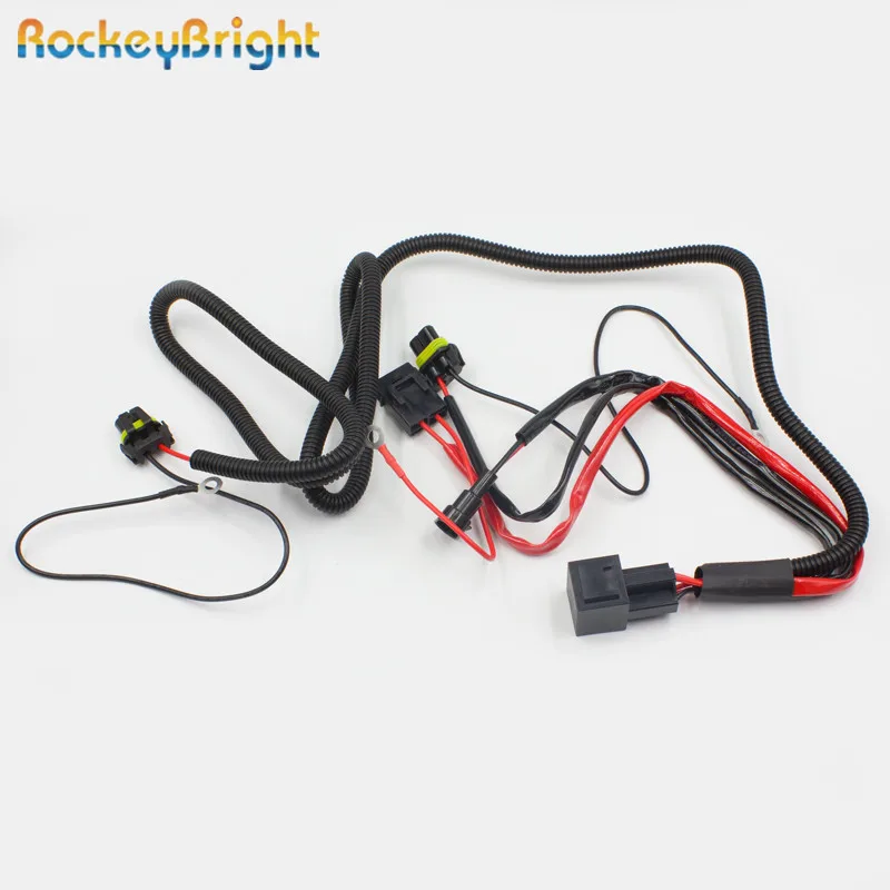 Rockeybright hid ксеноновая лампа Удлинительный кабель xenon комплект реле жгута проводов