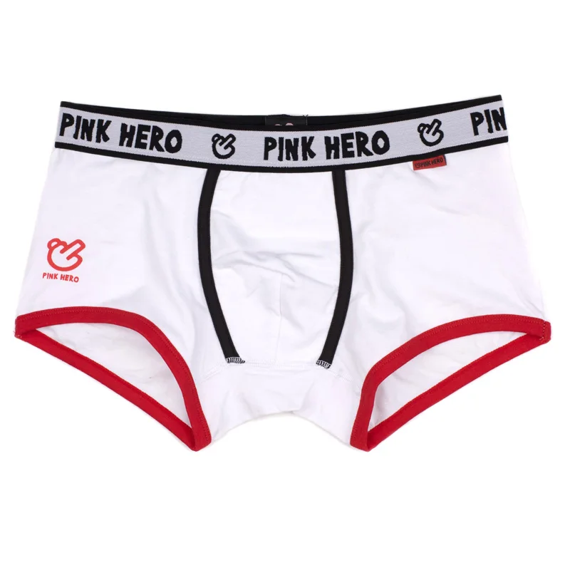 5 штук в партии Pink Heroes классическое Мужское нижнее белье мужское трусы высокого