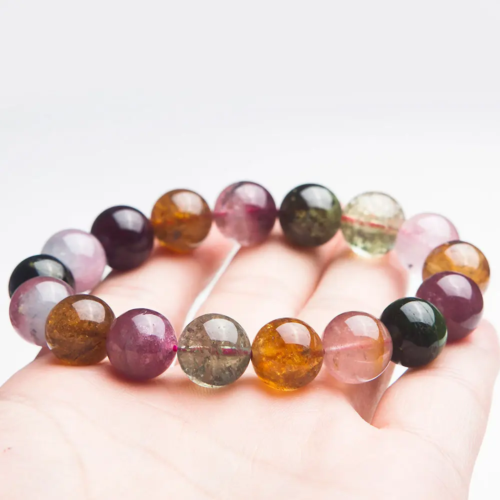 Бесплатная доставка натуральный красочный турмалиновый кристально круглый