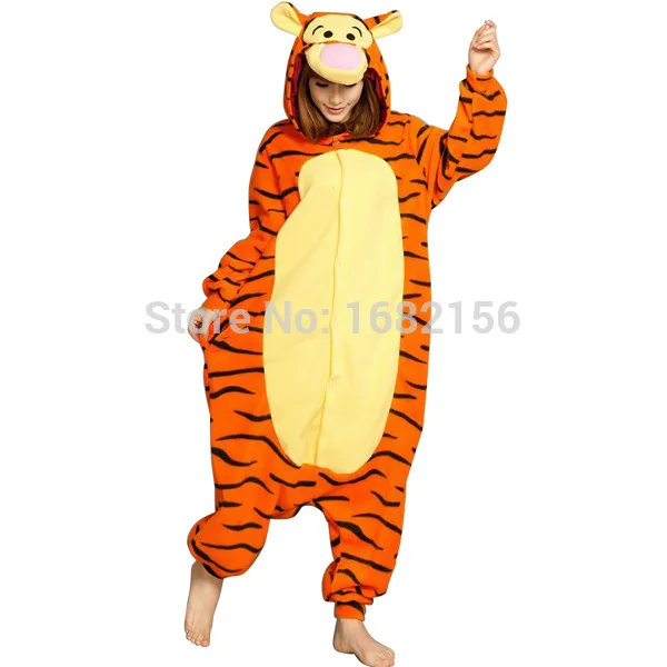 Kigurumi новый стиль Тигр телефон унисекс животное Милая Пижама для косплея костюмы