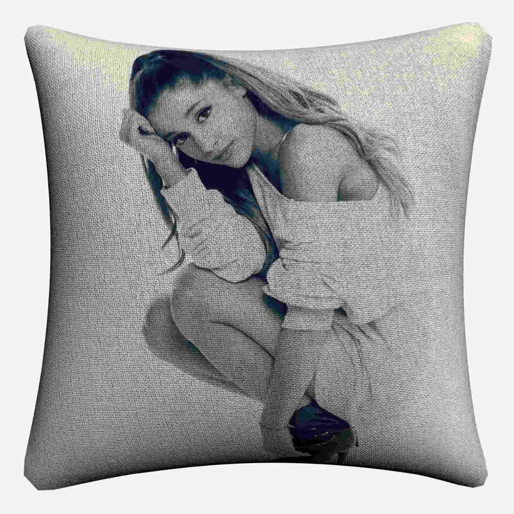 Ariana Grande ваша настоящая любовь декоративная хлопковая льняная наволочка 45x45 см для дивана стул декоративные домашние наволочки Almofada - Цвет: 8