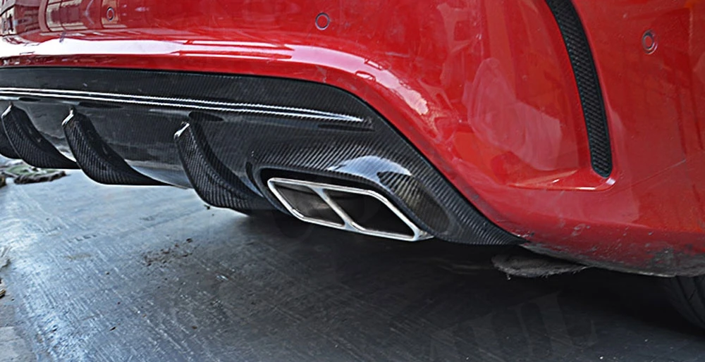 CLA класс углеродного волокна задний диффузор спойлер для Mercedes Benz W117 CLA180 CLA200 CLA250 CLA260 CLA45- задний Hugger