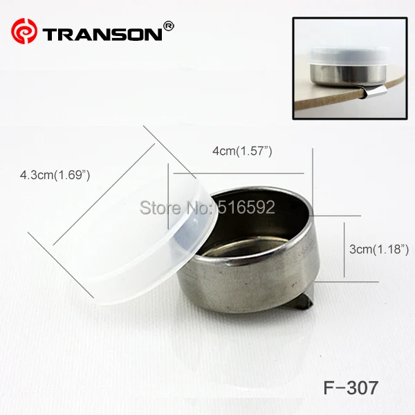 Transon307 Нержавеющая сталь двойной большой рот картина палитра чашка покраска