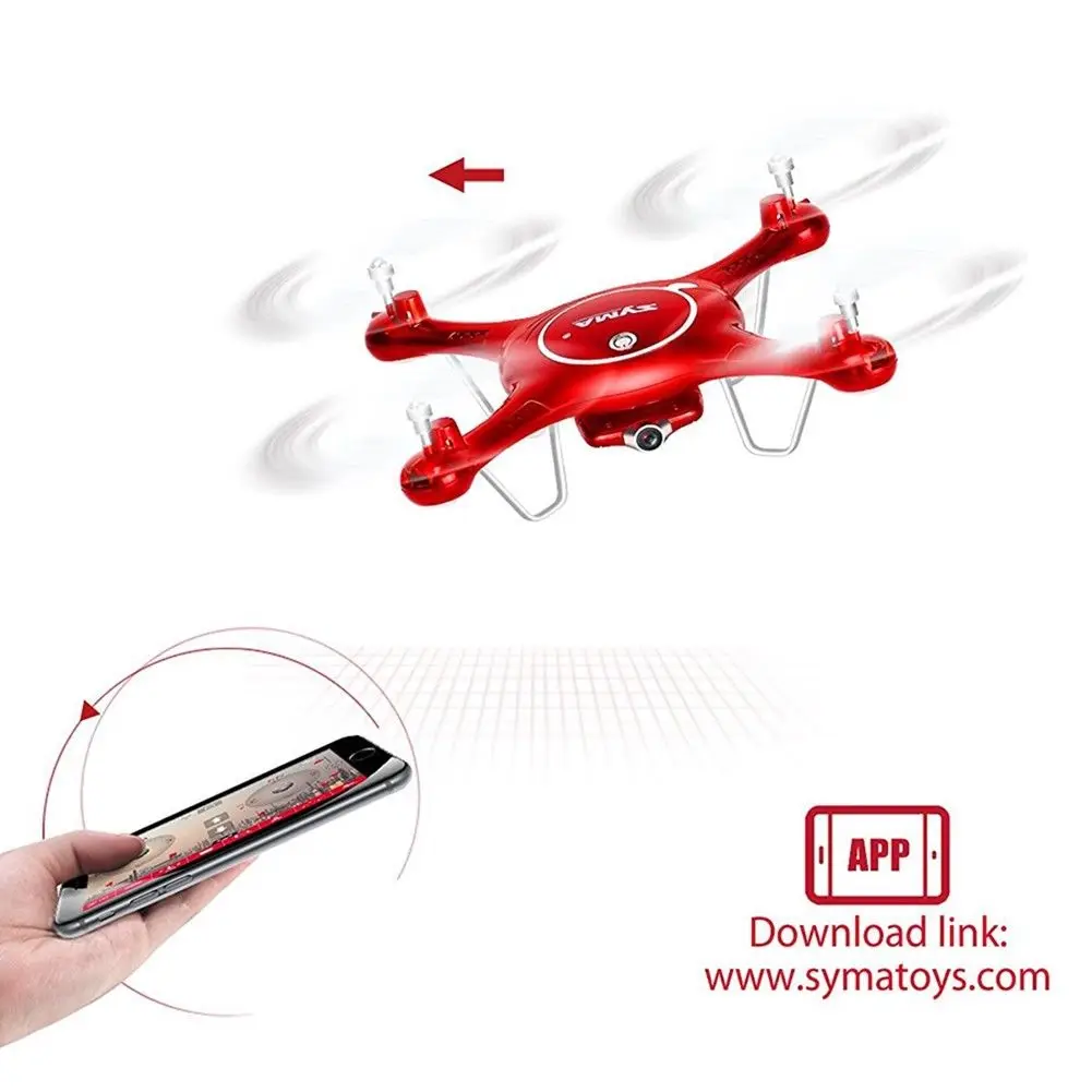 RC Квадрокоптер SYMA X5UW с wifi камерой FPV Профессиональный Дрон 720P передача в реальном времени RC вертолет