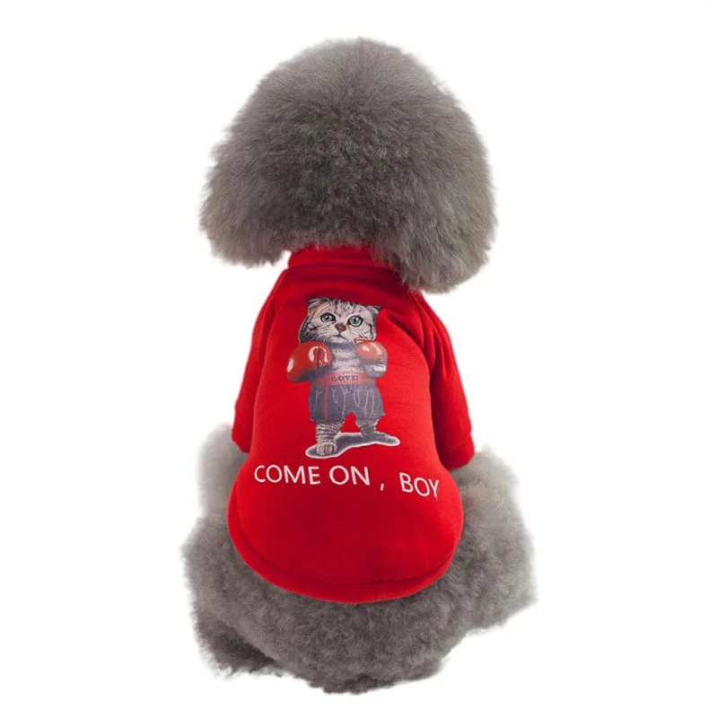 Cheap Pet Dog Clothes Funny Cat/dot Pattern For Dogs Costume Chihuahua Cat Roupa Cachorro Shirts Winter Pullover | Дом и сад