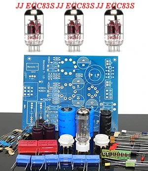 ECC83 3 piece MARANTZ 7 hifi ламповый предусилитель доска DIY наборы для усилителя динамик домашняя Аудио Видео система с потенциометром 12AX7 JJ ECC83S - Цвет: ECC83 3 piece