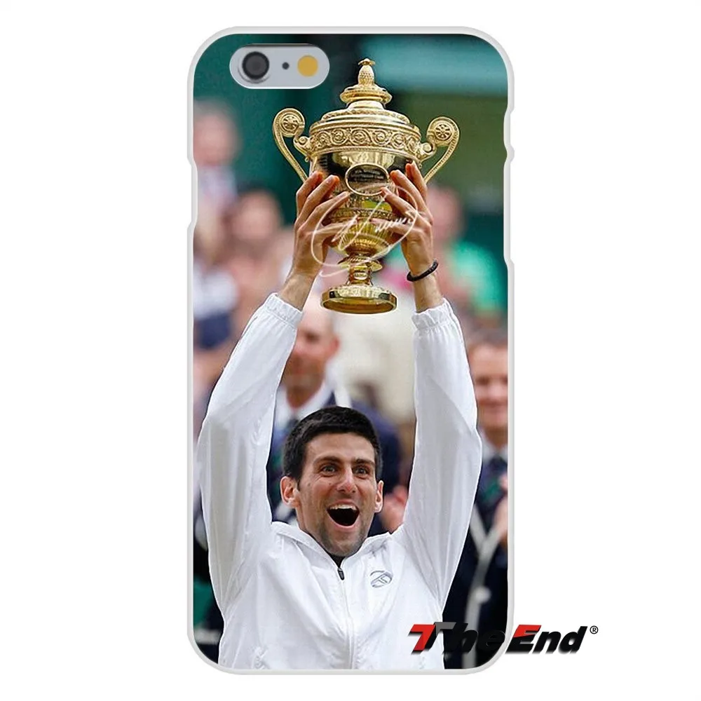 Novak Djokovic signed ATP star For iPhone X 4 4S 5 5S 5C SE 6 6S 7 8 Plus Galaxy Grand Core Prime Alpha Soft Silicone Case | Мобильные