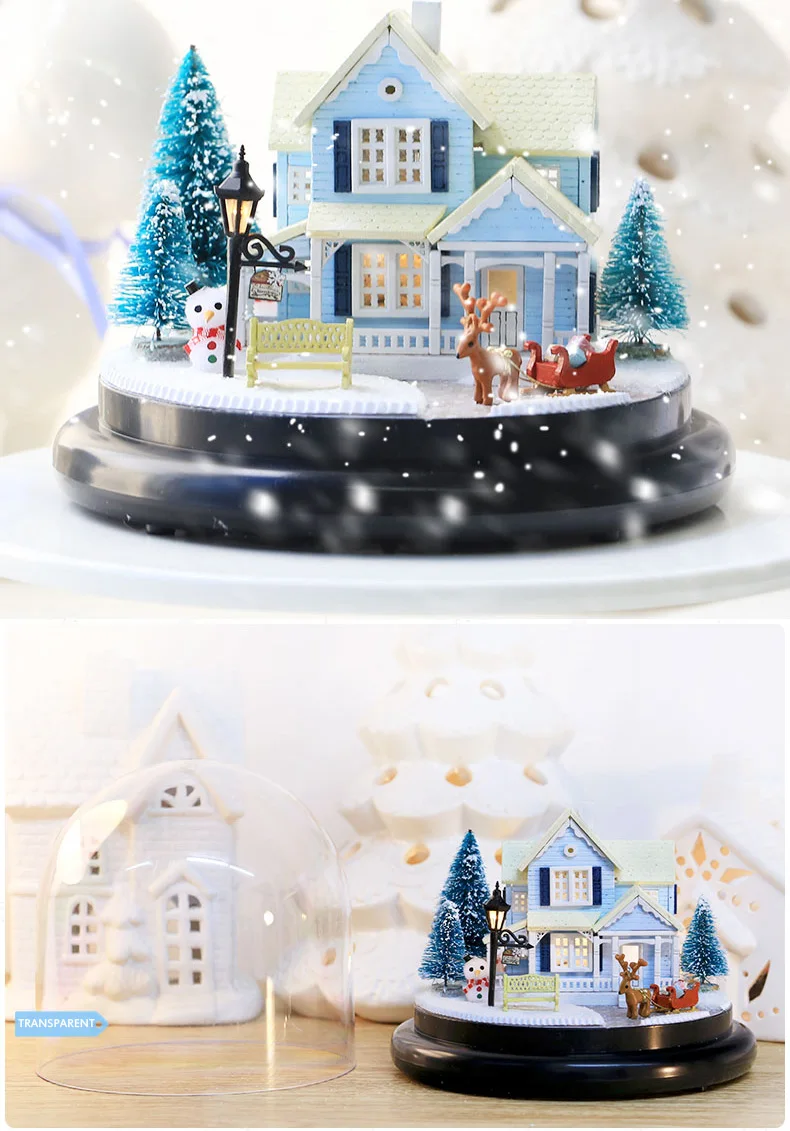 Сборный DIY Кукольный дом, игрушка, деревянный Миниатюрный Кукольный домик, миниатюрный кукольный домик, игрушки с мебели, светодиодный светильник, подарок на день рождения, B016