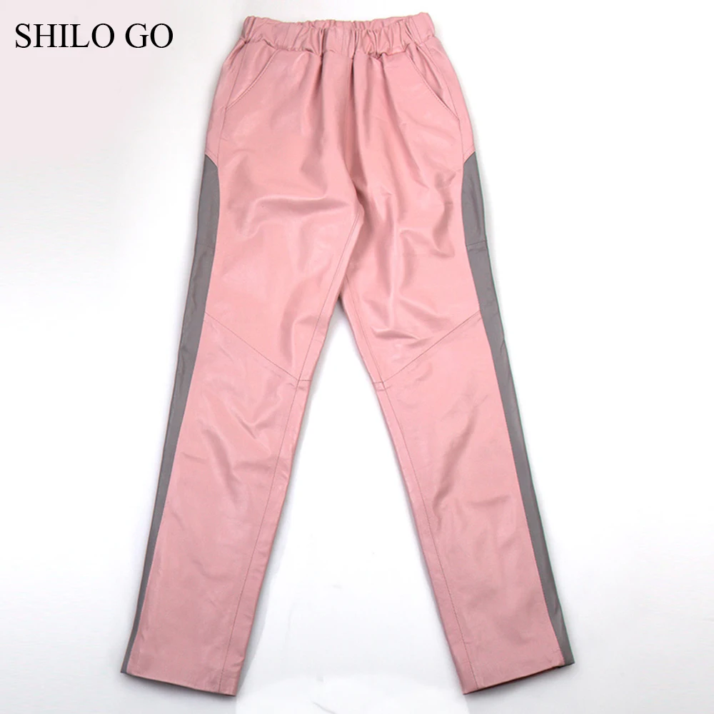 Женский кожаный костюм SHILO GO Осенний Модный комплект из натуральной овечьей кожи