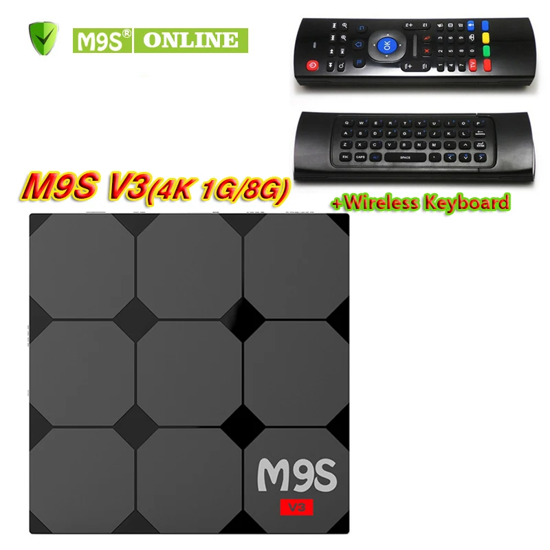 M9S V3 Android 6 0 ТВ коробка Оперативная память 1 ГБ Встроенная 8 RKMC 17 3 Rockchip RK3229 4 ядра