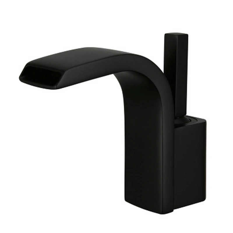 Bathroom Basin Faucet Tall Waterfall Brass Single Hole Led European Black Cabinet | Обустройство дома