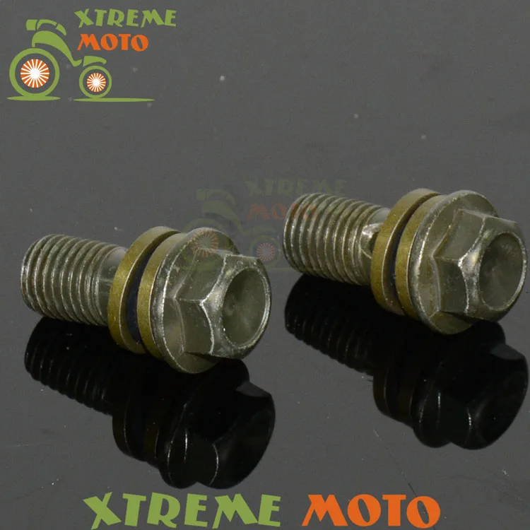 2 шт. тормозной муфты радиатора шланга болта адаптер М10*1 25 для KTM CR CRF KLX KX YZ YZF WR WRF RM