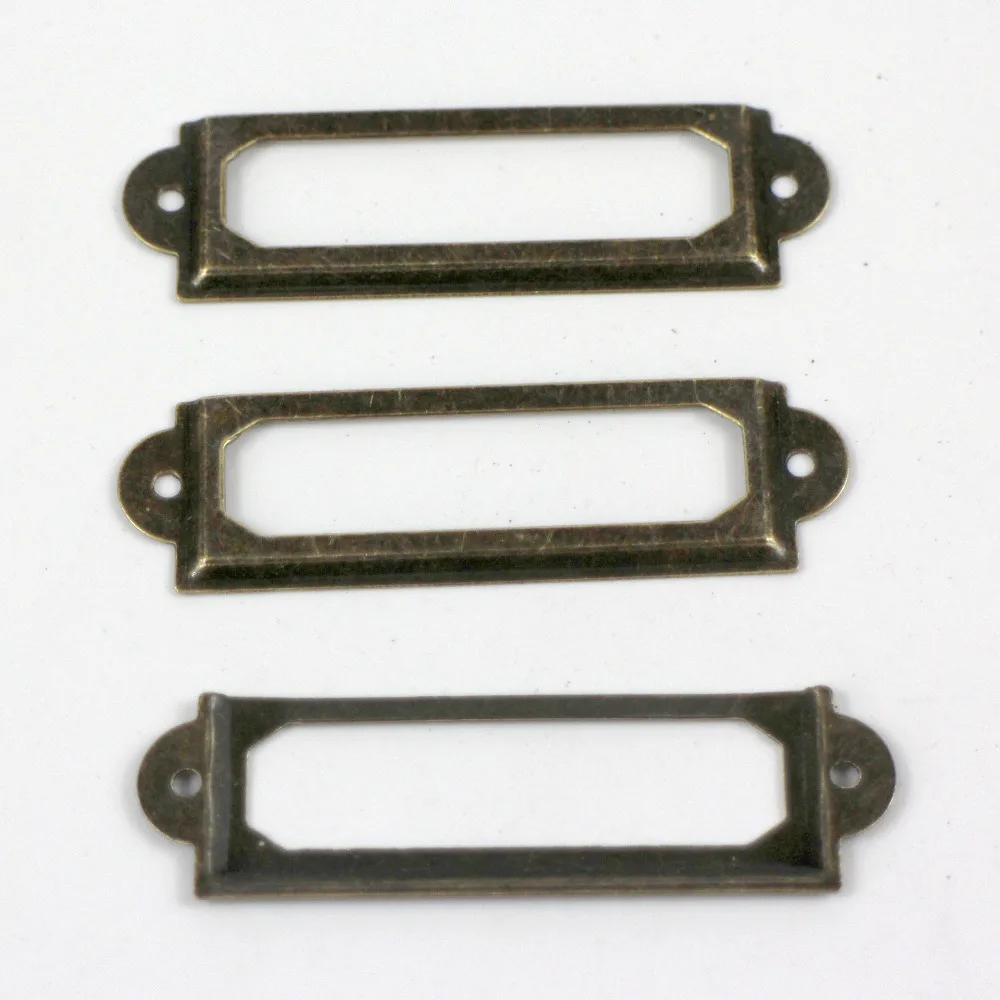 Недорогая бронзовая цветная железная рамка для этикеток 100 шт. фотоальбом