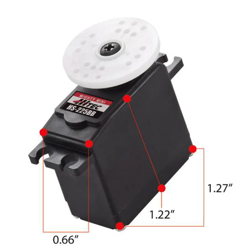 FATJAY HiTec HS 225BB Mighty Mini Servo аналог легкого веса 4 8 кг/27 г|Детали и аксессуары| |