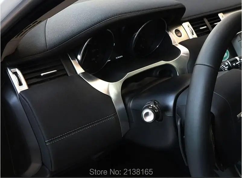Chrome Dashboard украшения Накладка для Land Rover Range Evoque 2011 2015 автомобиля Интимные