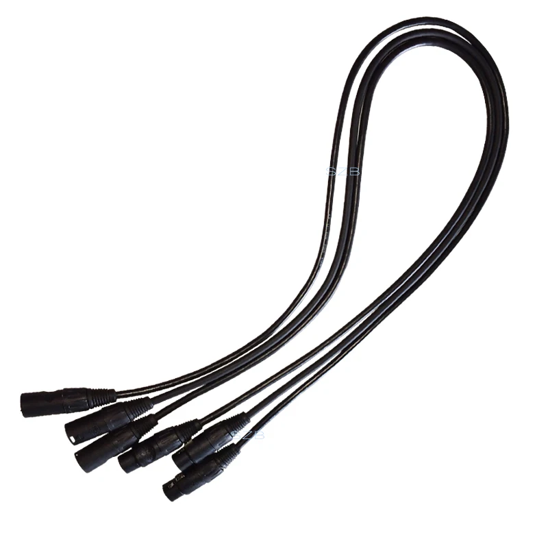 Кабель dmx для подключения сигнала DMX 3 pin длина 1 метр кабель 5 фута XLR сцены