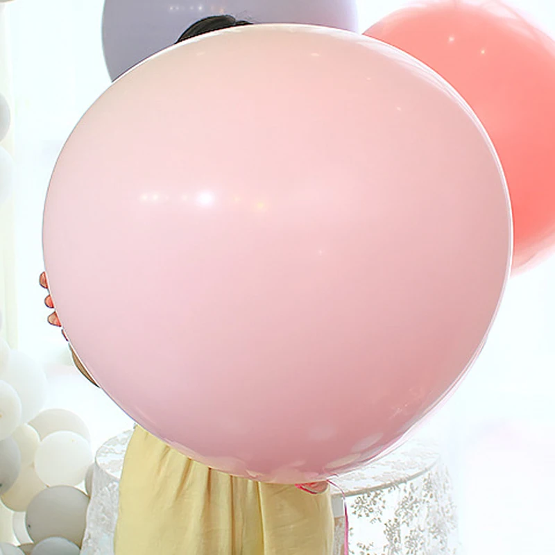 5pcs 18inch Large Pastel Round Balloons Big Beautiful Birthday Party Inflatable Helium Macaron baloons Arch Decoration