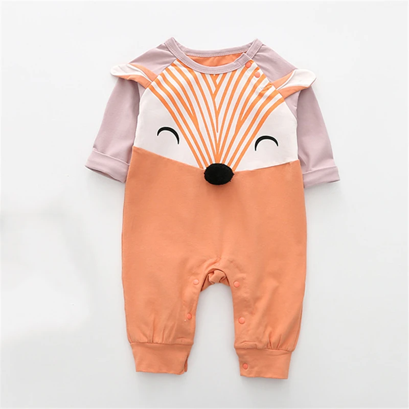 Комбинезоны для малышей новинка 2018 Осенний Повседневный хлопковый комбинезон с