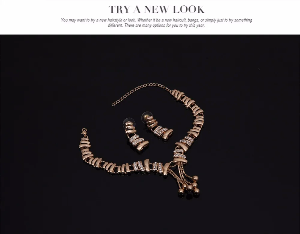 Модный Европейский бижутерии комплект ювелирных изделий Мода Коренастый