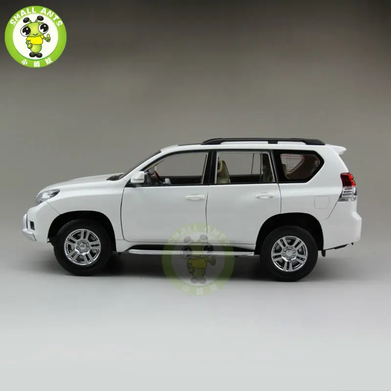 1/18 Land Cruiser Prado литая под давлением модель автомобиля SUV игрушки для подарков коллекция хобби белый без рисунка
