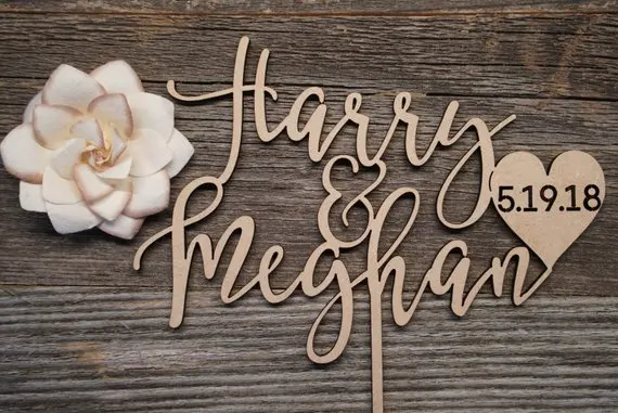 Свадебный Топпер | для невесты торта с каллиграфией Современный