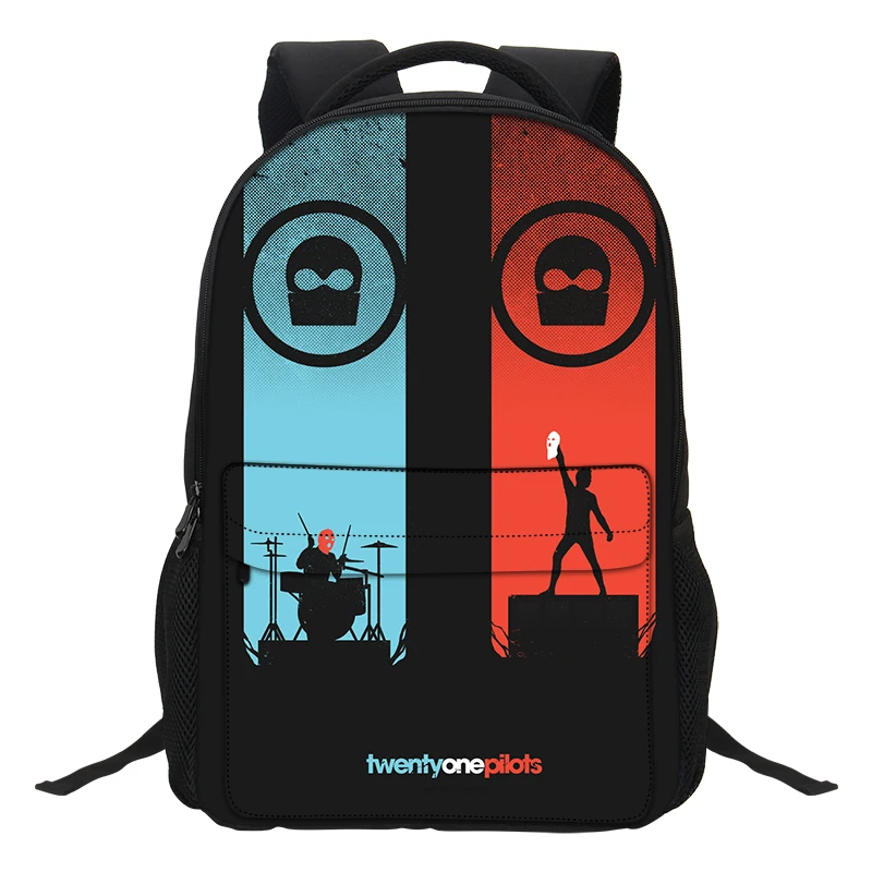 

2020 Hot Twenty One Pilots Children School Bags For Teenager Boys Big School Backpack Book Satchel Kid Book Shoulder Bag Mochila