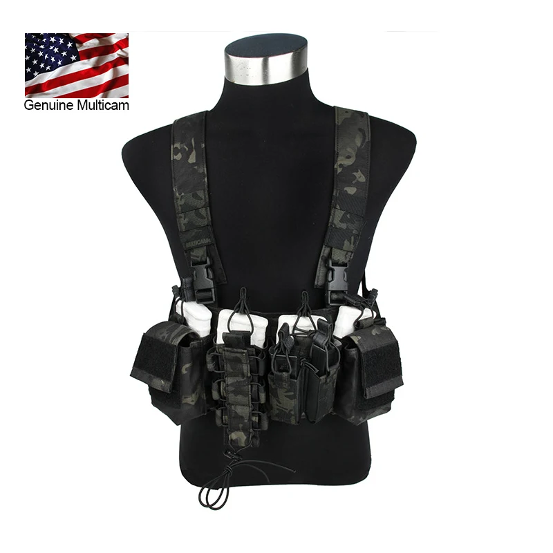 Нагрудная установка Multicam Black D Mittsu 500 Cordura MCBK нагрудная с карманами для магазинов и