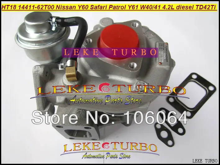 Турбокомпрессор HT18 14411 62T00 51N00 09D60 047 263 334 Для NISSAN Y60 Safari Patrol Y61 W40 W41 TD42T 4.2L|turbocharged