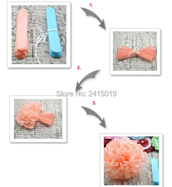 24 шт. Декоративная гирлянда из папиросной бумаги | Дом и сад