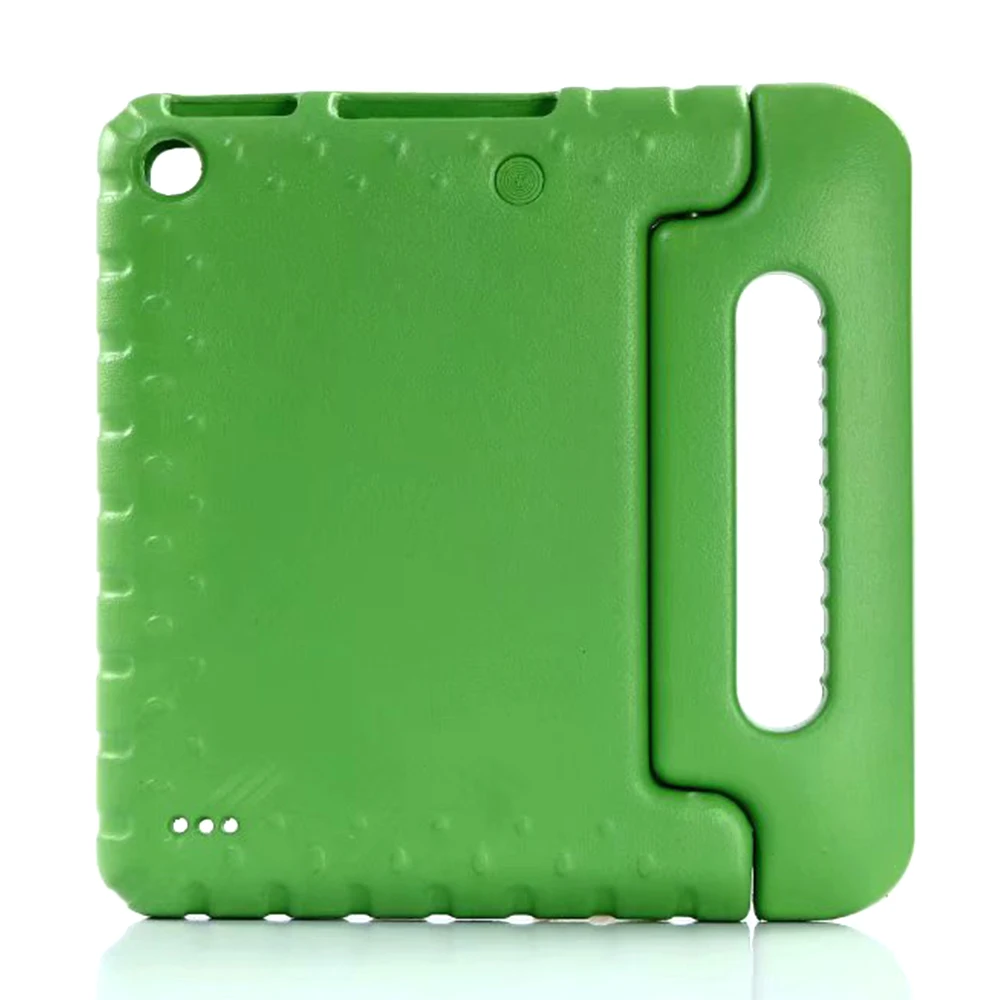 green Детская Противоударная переносная крышка чехол для Samsung Galaxy Tab A SM-T510 SM-T515 T510 T515 чехол для планшета крышка рулевого колеса - Цвет: green