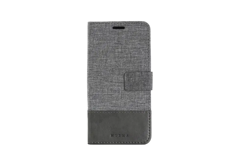Grey Чехол MUXMA для Oneplus 7 7Pro, Холщовый откидной кожаный чехол для Oneplus 5 5T 6 T, Магнитный чехол-кошелек, сумка для телефона с отделениями для карт - Цвет: Grey