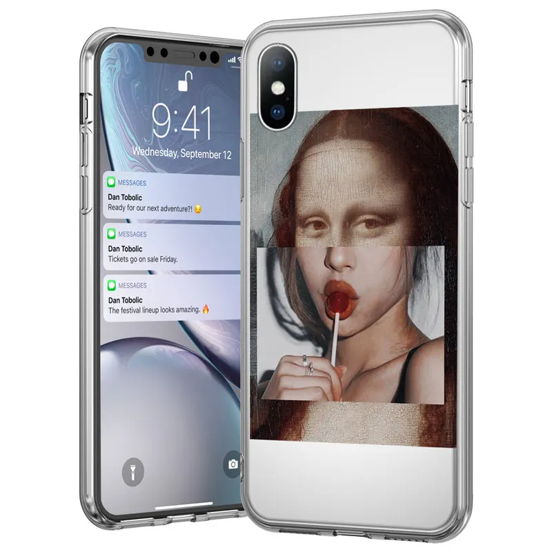 6438 Чехол для телефона Ottwn с забавными рисунками для iPhone 11X7 8 6 6S Plus XR XS 11 Pro Max 5 5S SE с абстрактными буквами, прозрачный мягкий чехол из ТПУ - Цвет: 6438
