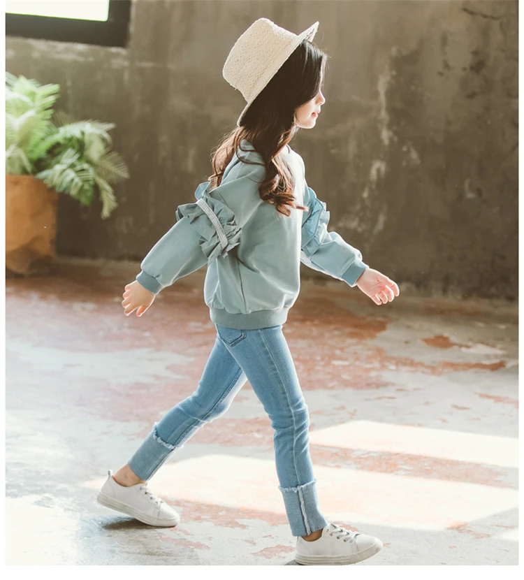Girls Clothes Sets Kids Fashion Tops Jeans Two Piece Set Children Spring Autumn Suit Girls Outfits 7 8 9 10 11 12 13 14 Years