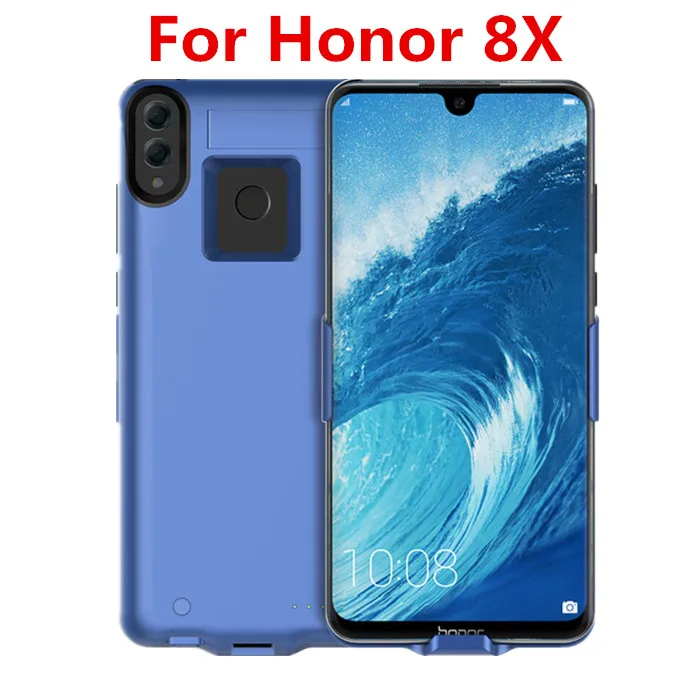 8X Blue Для huawei Honor 8X 8X Max 6800 мАч чехол для зарядного устройства Расширенный резервный чехол с подставкой Чехол для зарядного устройства для Honor 8X Max чехол для аккумулятора - Цвет: 8X Blue