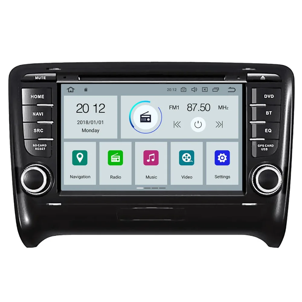Автомобильный мультимедийный плеер 2 Din 4 + 32 ГБ Android 9 0 для AUDI TT MK2 8J 2006 2007 2008 2009 2010 2011