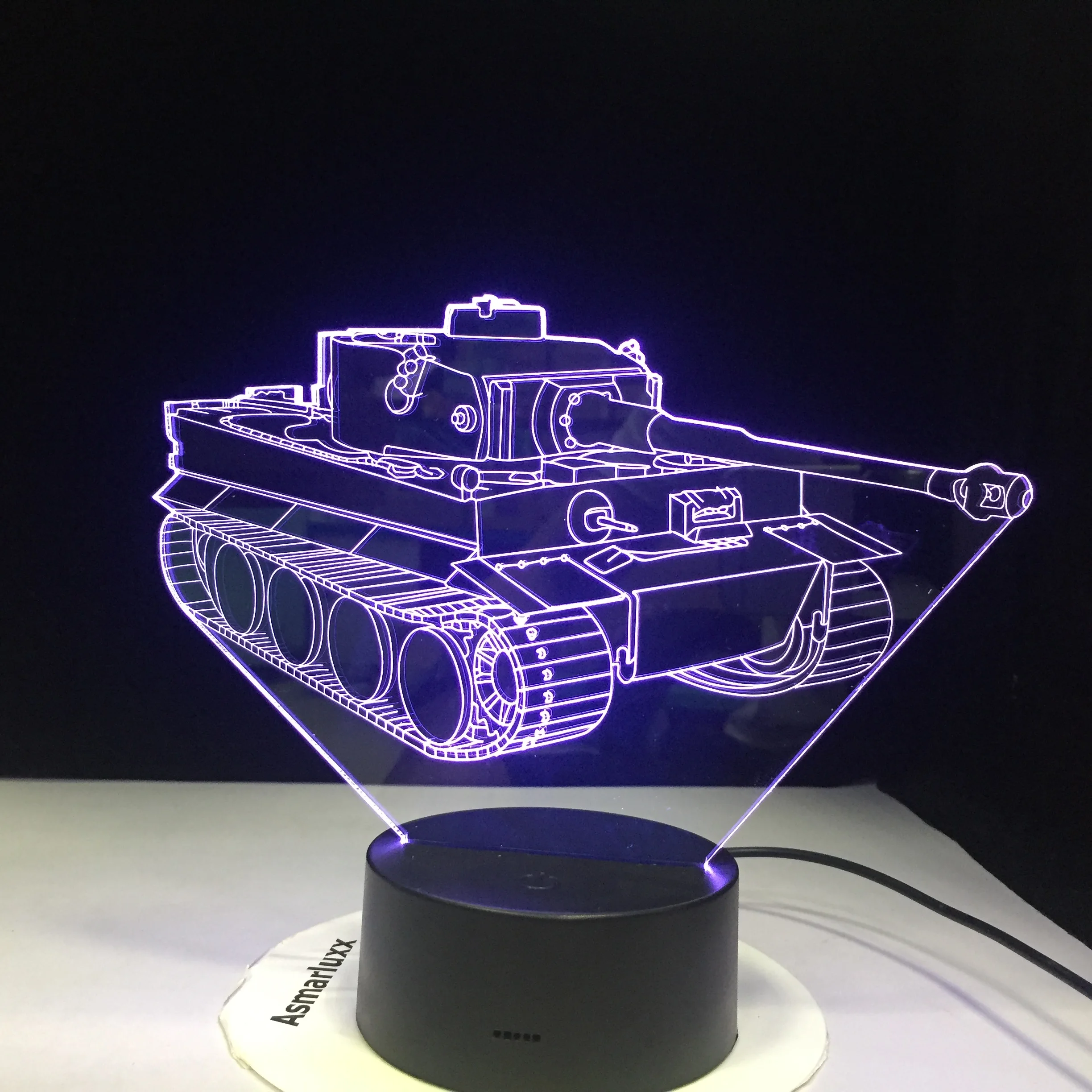 Цветной Акриловый СВЕТОДИОДНЫЙ ночник в виде кошки 3D лампа с USB датчиком и