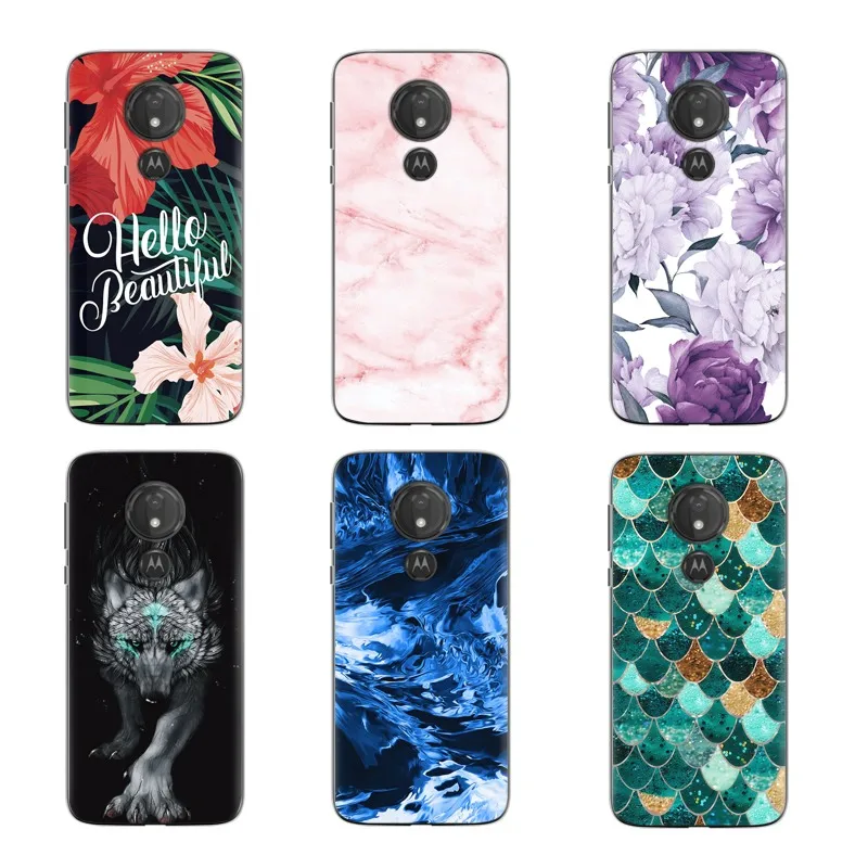 Чехол для Motorola Moto G7 Play силиконовый чехол задняя крышка мультяшный милый мощный