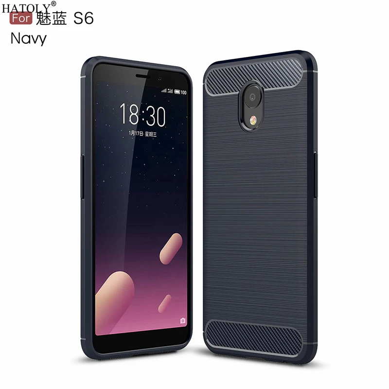 Чехол HATOLY для Meizu M6S чехол mblu S6 с защитой от ударов мягкий силиконовый начесом из