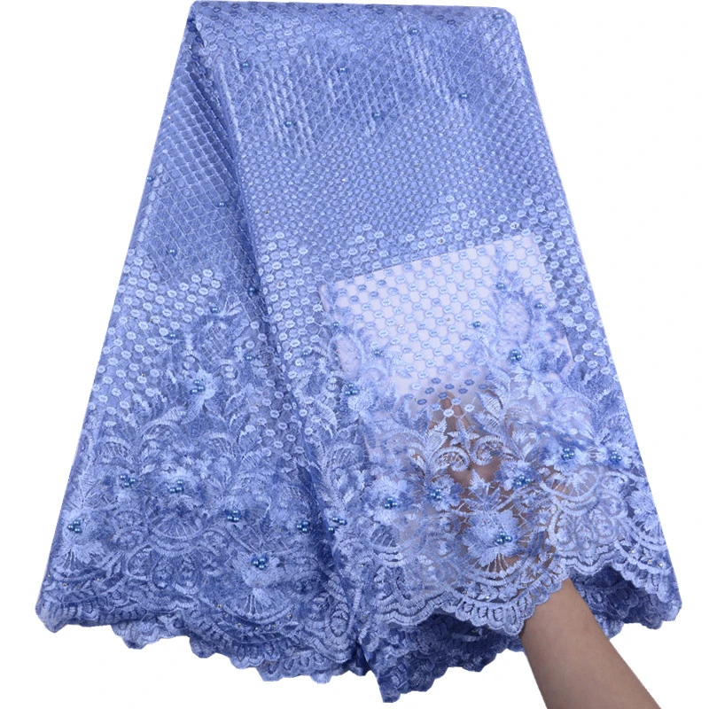 Latest Nigerian Laces Fabric Wine Color African Tulle Lace 5 Yards High Quality French For Party 1518 | Дом и сад
