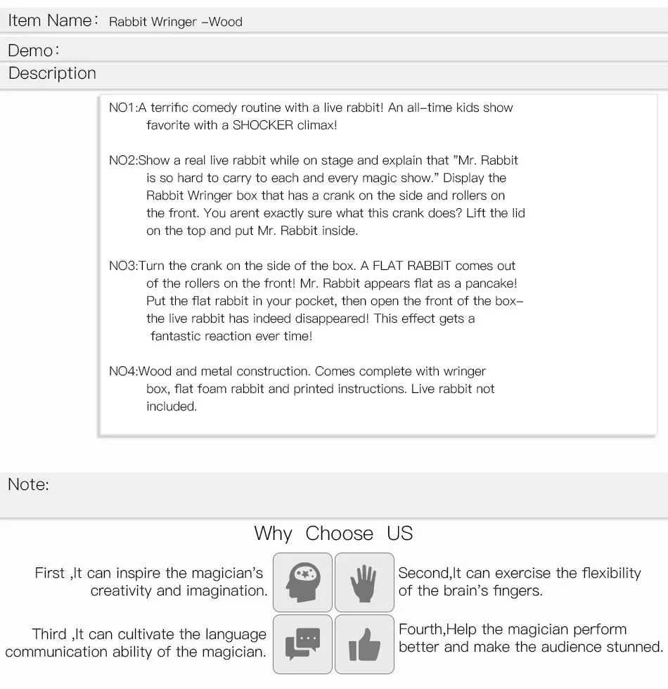 Rabbit Wringer-деревянные фокусы Comdy Close Up Magia Card Magie ментализм иллюзии, трюк, реквизит профессиональные маги
