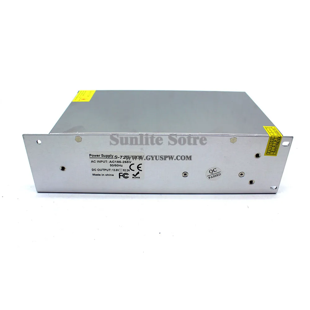 Regulated Power Supply Switch 13.8V 720W Driver Transformer AC110V 220V to DC13.8V Adapter for Strip Lighting CCTV Radio | Обустройство
