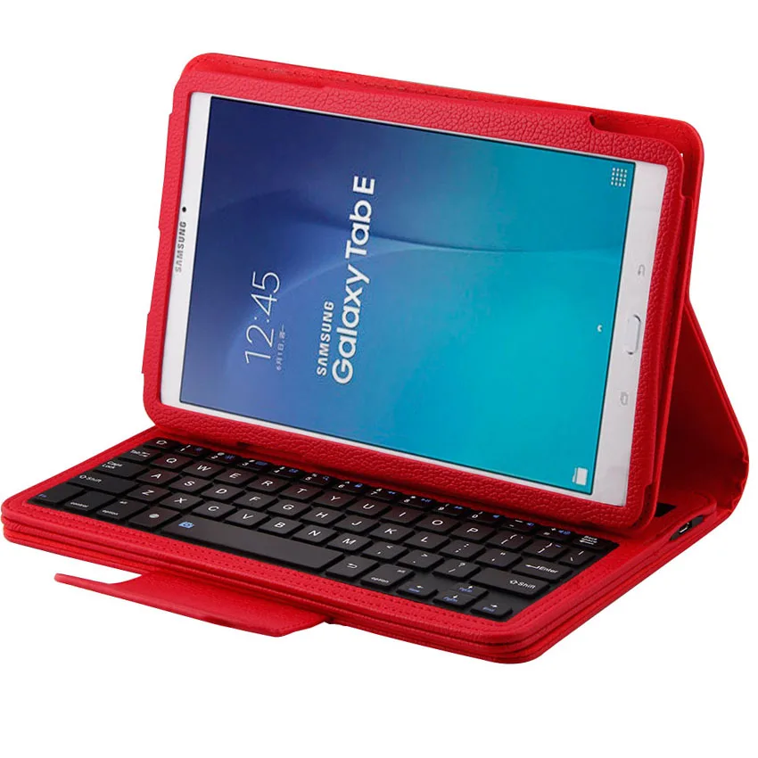 Bluetooth клавиатура 2 в 1 съемный Беспроводной чехол для Samsung Galaxy Tab E T560 T561 T565 планшет 9," из искусственной кожи кожного покрова