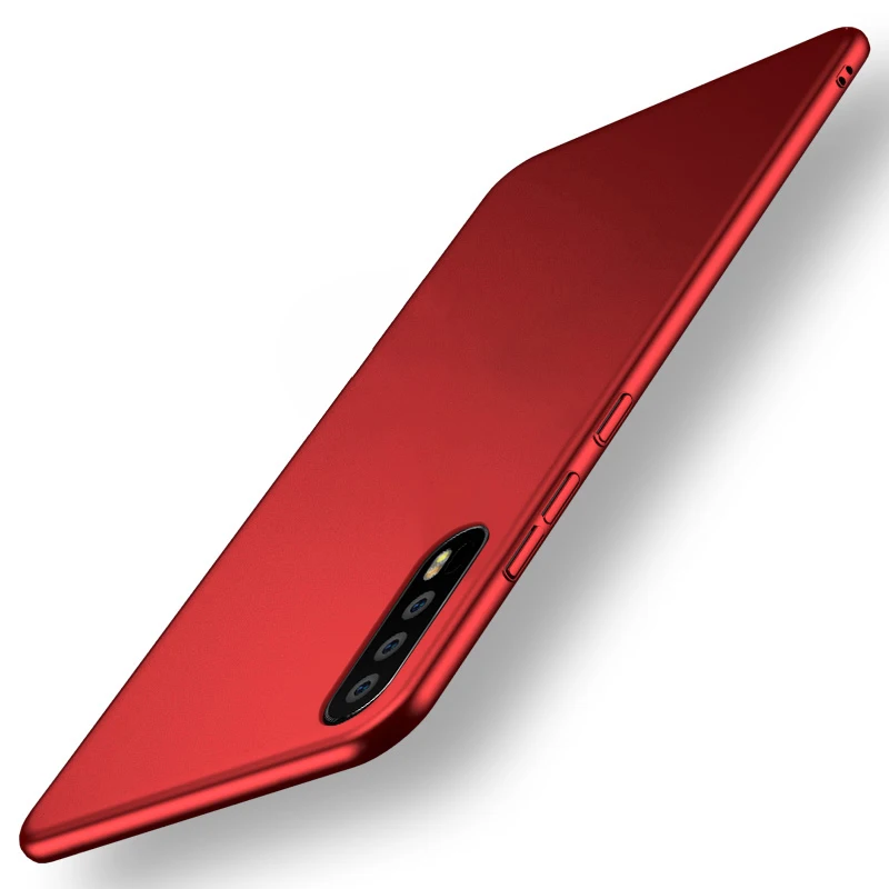 red Для huawei P20 Pro Чехол P20 Plus задняя крышка Жесткий защитный роскошный мужской черный чехол coque MOFi для huawei P20 чехол - Цвет: red
