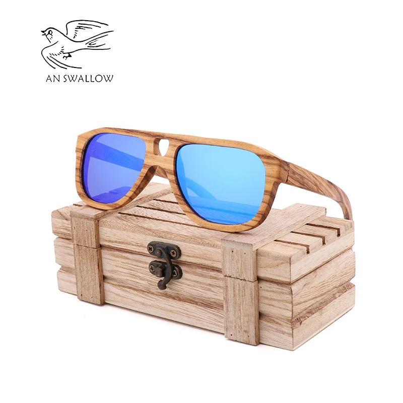 

New spot hot selling natural environmental bamboo Sunglasses retro men's and women's sunglasses can beengraved LOGO