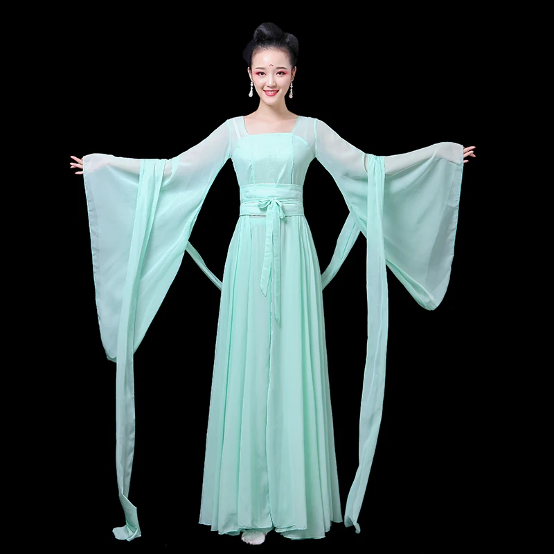Китайские народные танцевальные костюмы классическая одежда для фанатов
