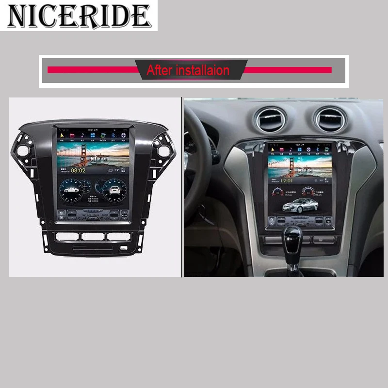 Android 7 1 GPS Navi 10 4 &quotвертикальный экран Tesla стиль автомобильный DVD мультимедиа для Ford